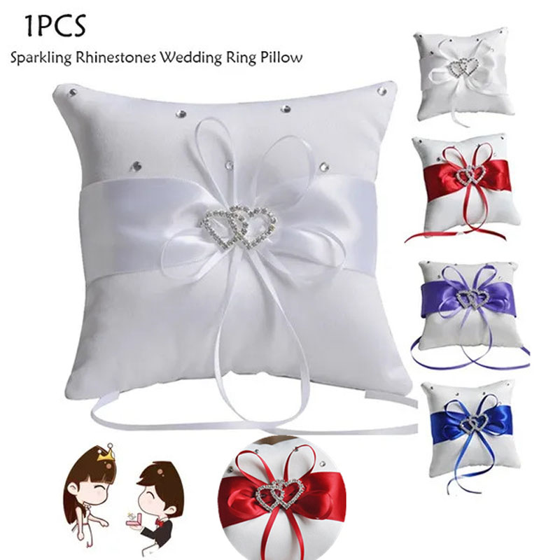Ring Bearer Pillow - 1Pcs 10*10cm 스파클링 라인 석 결혼