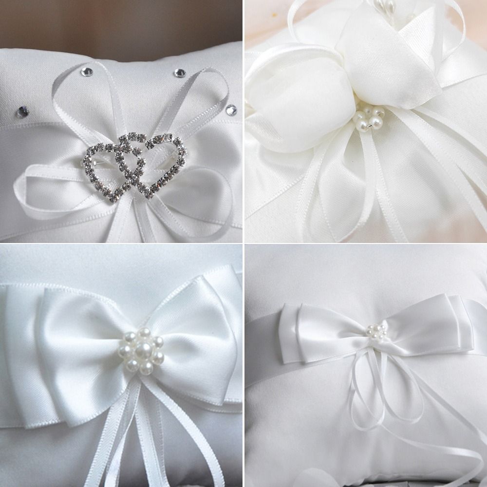 Ring Bearer Pillow - 15*15cm 20*20cm 링 베어러 베개 화이트