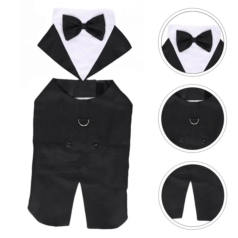 Suit Supply Wedding Party - 반려견 의류 웨딩 셔츠 패션 파티