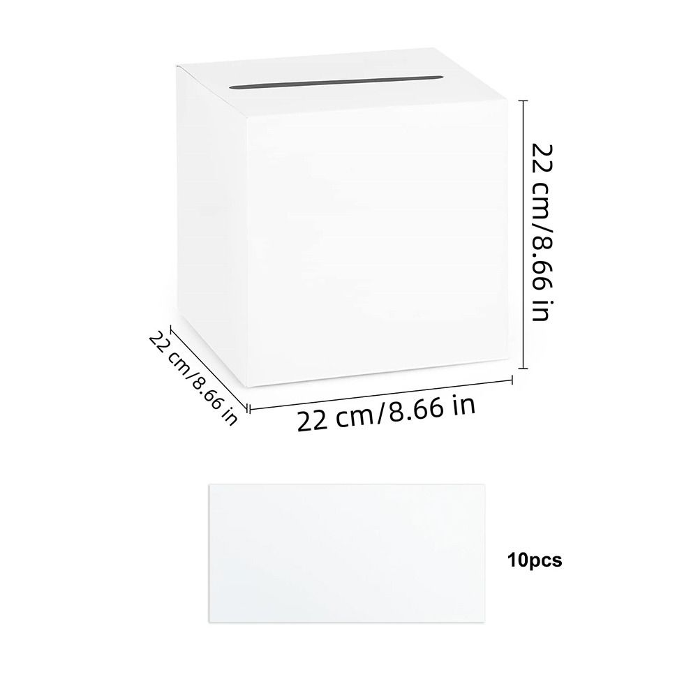 Wedding Card Box - 창의적인 흰색 검정색 웨딩 카드 상자