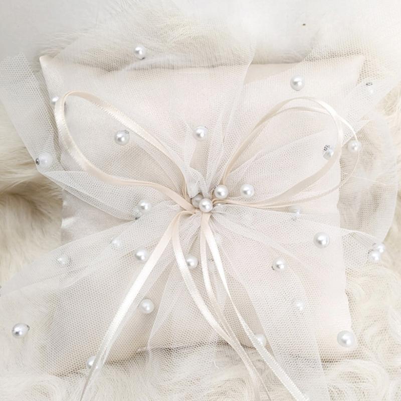 31BB 수제 진주 쿠션 화이트 반지 링 베리어 플라워 - Ring Bearer Pillow 리뷰 및 가격
