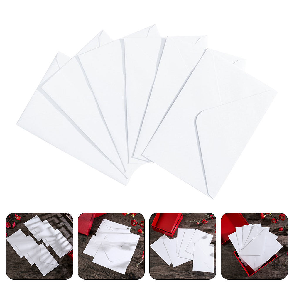 50pcs 흰색 B6 자체 밀봉 우편 봉투 인사말 카드 - Wedding Envelopes 리뷰 및 가격