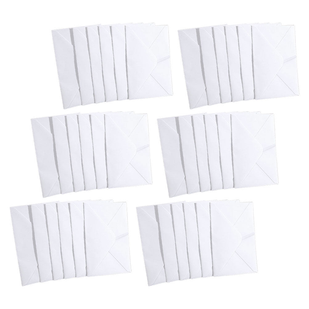50pcs 흰색 B6 자체 밀봉 우편 봉투 인사말 카드 - Wedding Envelopes 리뷰 및 가격
