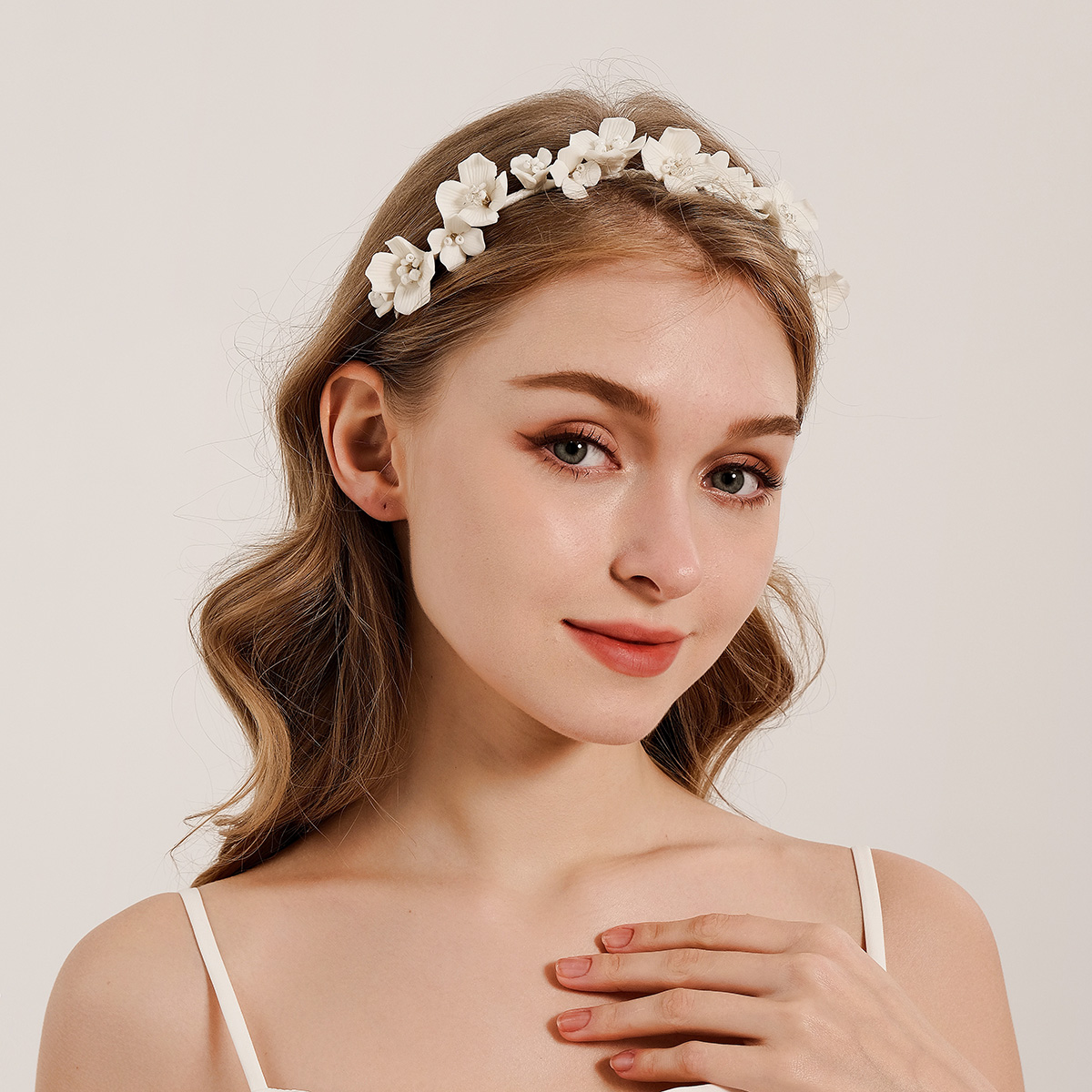 Efily 신부 흰 꽃 머리 후프 요정 모리 머리띠 레 - Wedding Supply List 리뷰 및 가격