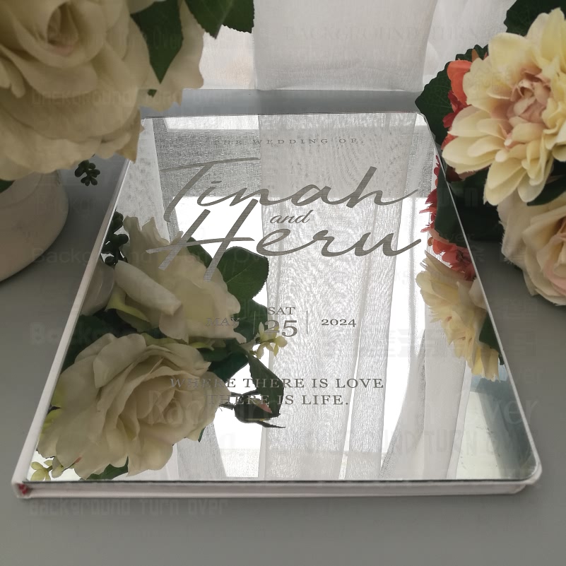 개인 맞춤형 웨딩 방명록, 러스틱 거울 각인 서예 날짜 - Wedding Supply List 리뷰 및 가격