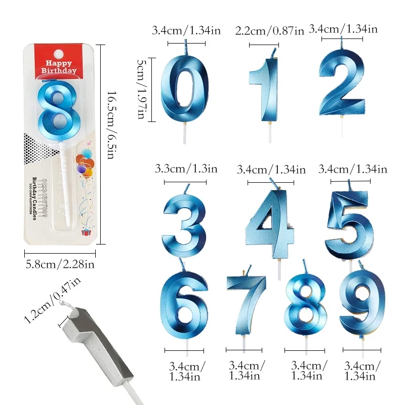 블루 숫자 케이크 캔들 0 1 2 3 4 5 6 7 8 - Unity Candle Set 리뷰 및 가격