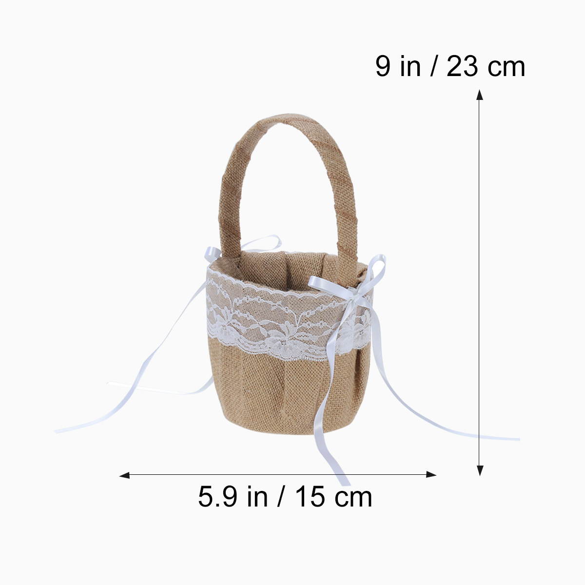6인치 삼베 황마 레이스 꽃바구니 링베어러 베개 쿠션  - Ring Bearer Pillow 리뷰 및 가격