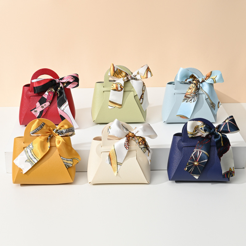 10Pcs 가죽 블루 선물 가방 손님을위한 결혼식 호의 - Wedding Supply List 리뷰 및 가격
